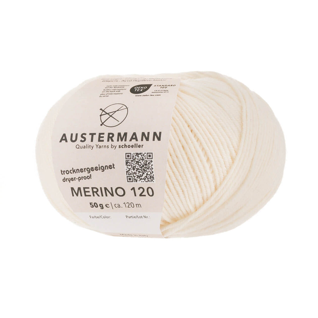 Austermann Merino 120, Farbe 110 Natur – Merino und Schurwolle bei Lieblingsgarn