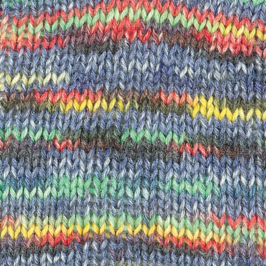 Austermann Step 6 Irish Rainbow Colours 150g, Farbe 741 Blau Bunt – Polyamid und Schurwolle bei Lieblingsgarn