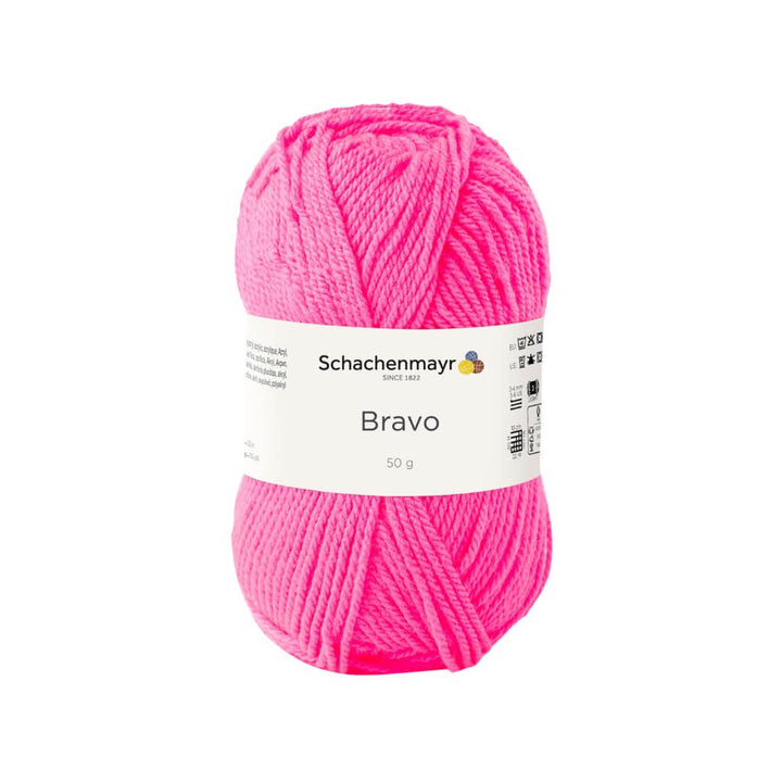 Schachenmayr 8234 - Neon Pink Schachenmayr Bravo Originals Lieblingsgarn