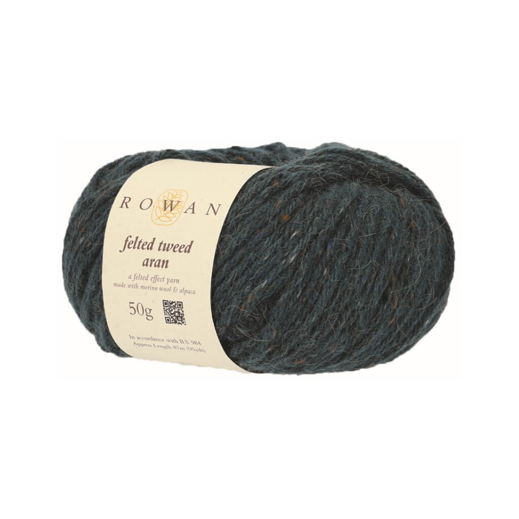Rowan Felted Tweed Aran, Farbe 784 sea storm – Alpaka, Merino und Viskose bei Lieblingsgarn