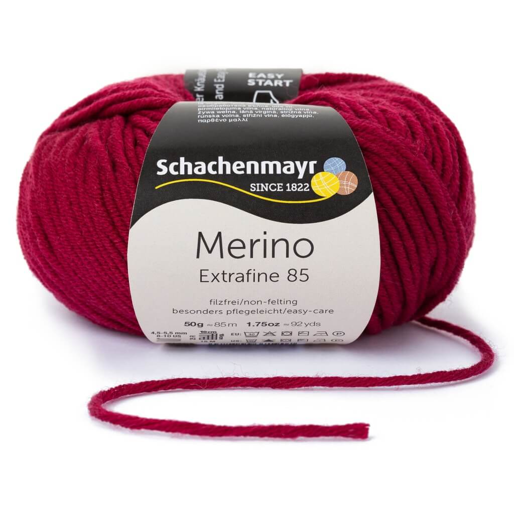 Schachenmayr 232 - Weinrot Schachenmayr Merino Extrafine 85 Lieblingsgarn
