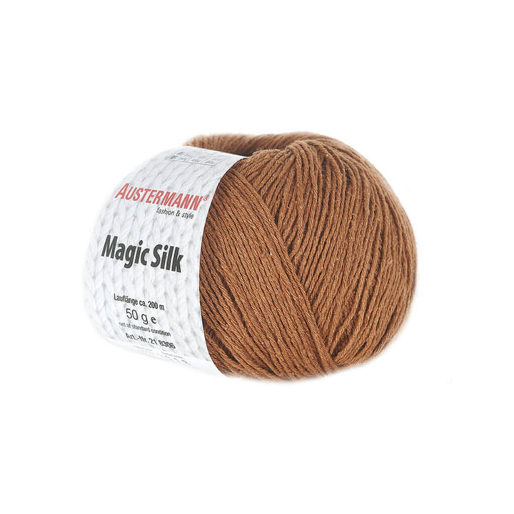 Austermann Magic Silk Uni 50g, Farbe 2 Mandel – Seide bei Lieblingsgarn