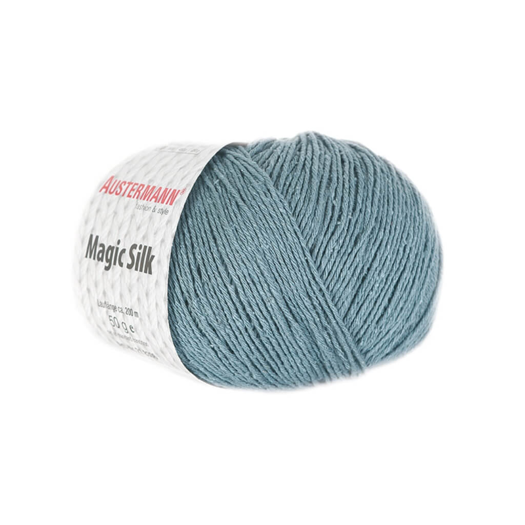 Austermann Magic Silk Uni 50g, Farbe 8 Fjord – Seide bei Lieblingsgarn