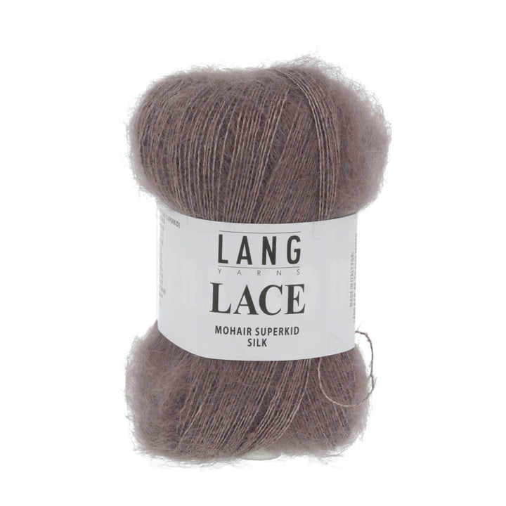 Lang Yarns 992.0068 - Dunkelbraun Lang Yarns Lace - 25g Mohair Wolle Lieblingsgarn