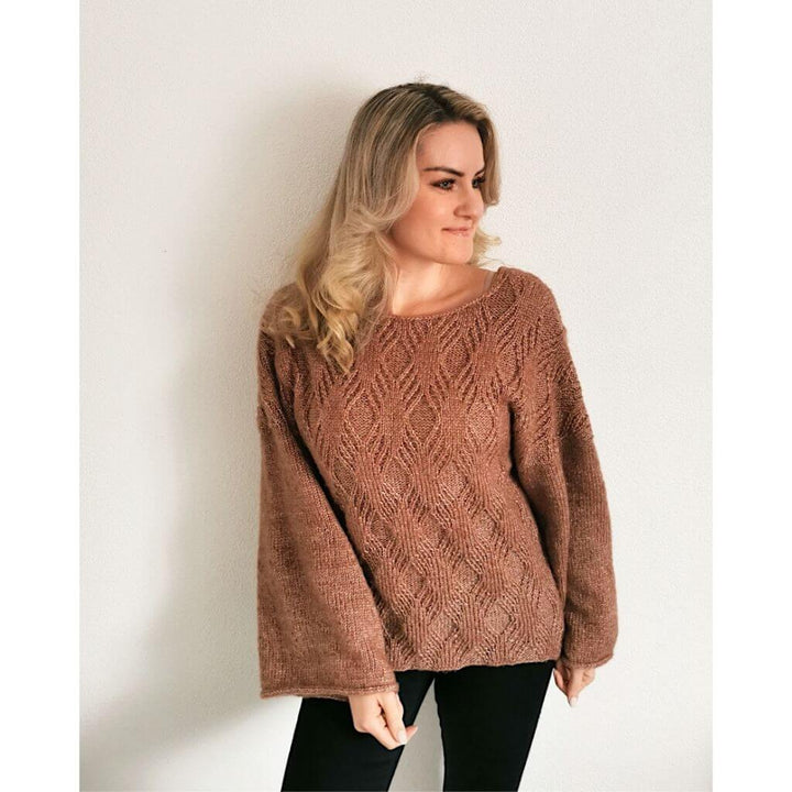 Rita Koch Damenpullover Diamond Cross Sweater Strickanleitung - Rita Koch Lieblingsgarn
