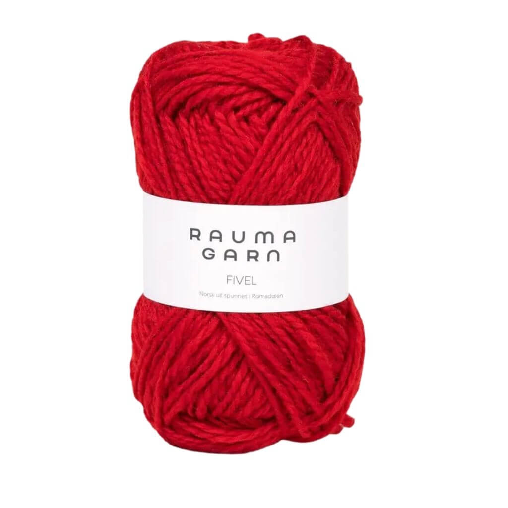 Rauma Fivel, Farbe 02 Mørk Rød – Lama bei Lieblingsgarn