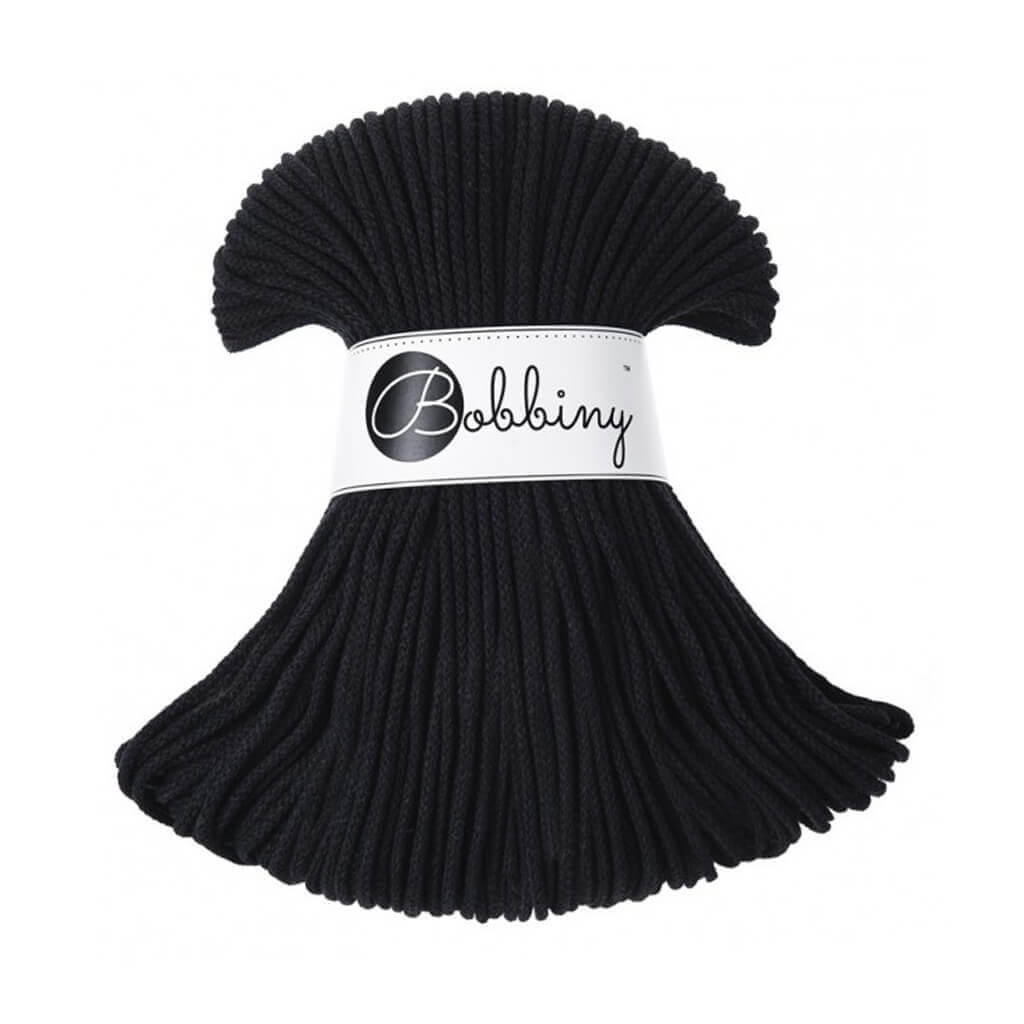 Bobbiny Makramee Black Bobbiny Kordel Junior 3mm x 100 m Lieblingsgarn