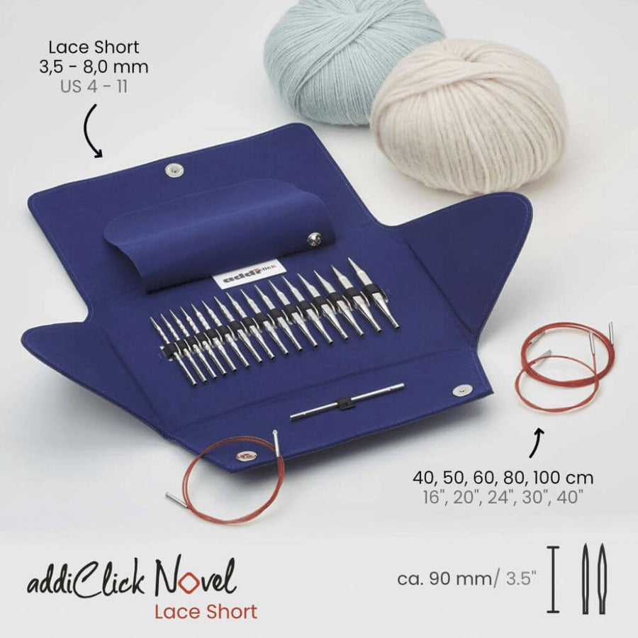 addiClick Novel Lace Short Etui - 730-2 Lieblingsgarn