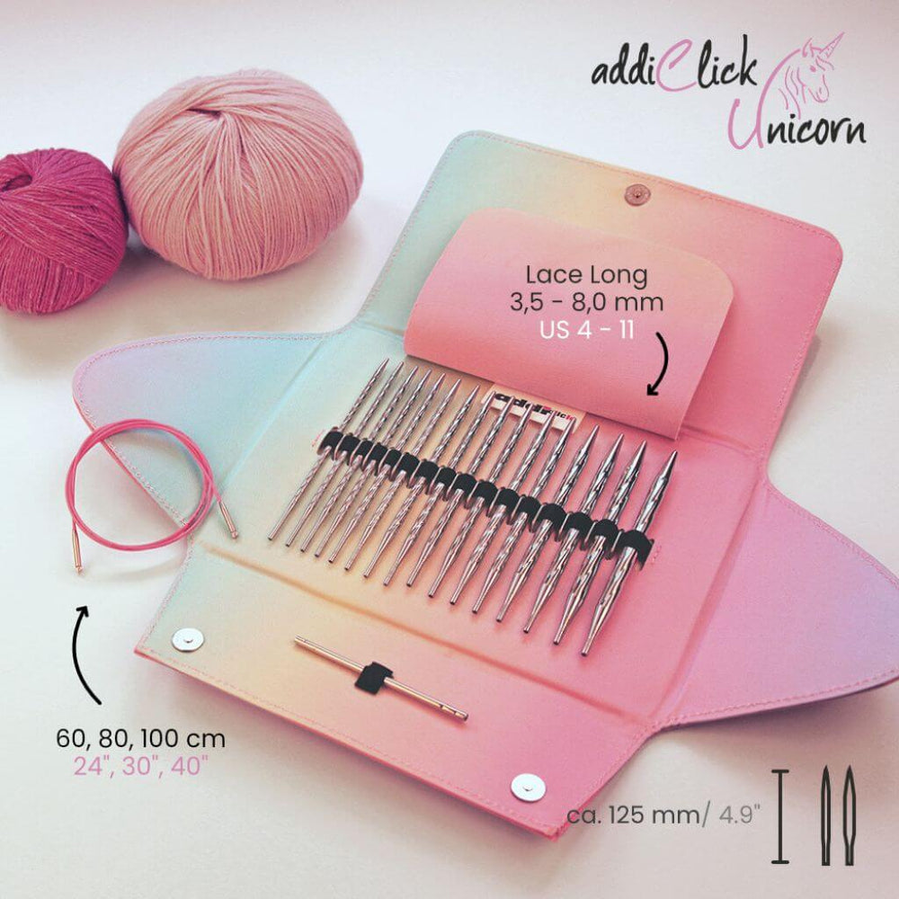addiClick Unicorn Lace Long Etui 720-2 Lieblingsgarn
