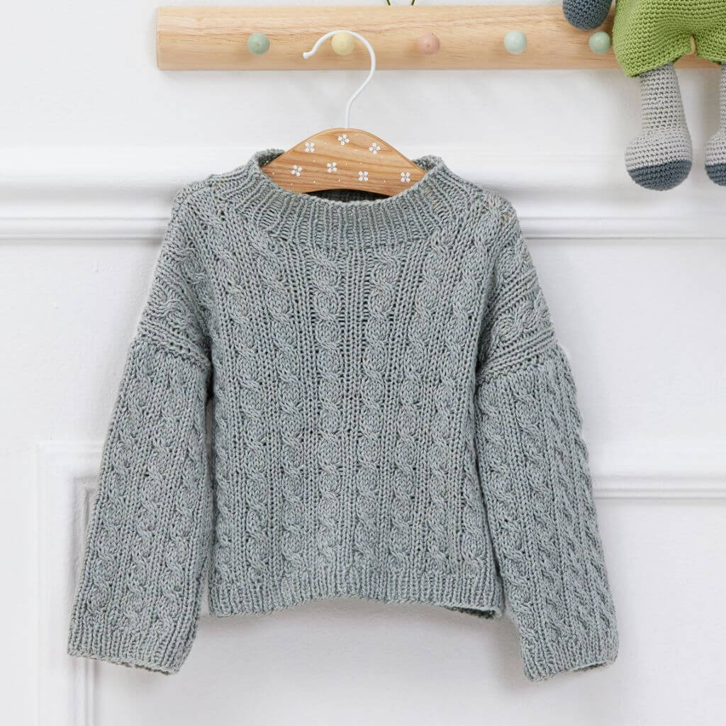 Lana Grossa Alta Moda Cotolana Pullover - Lana Grossa Infanti Nr.20 Modell 1 Lieblingsgarn