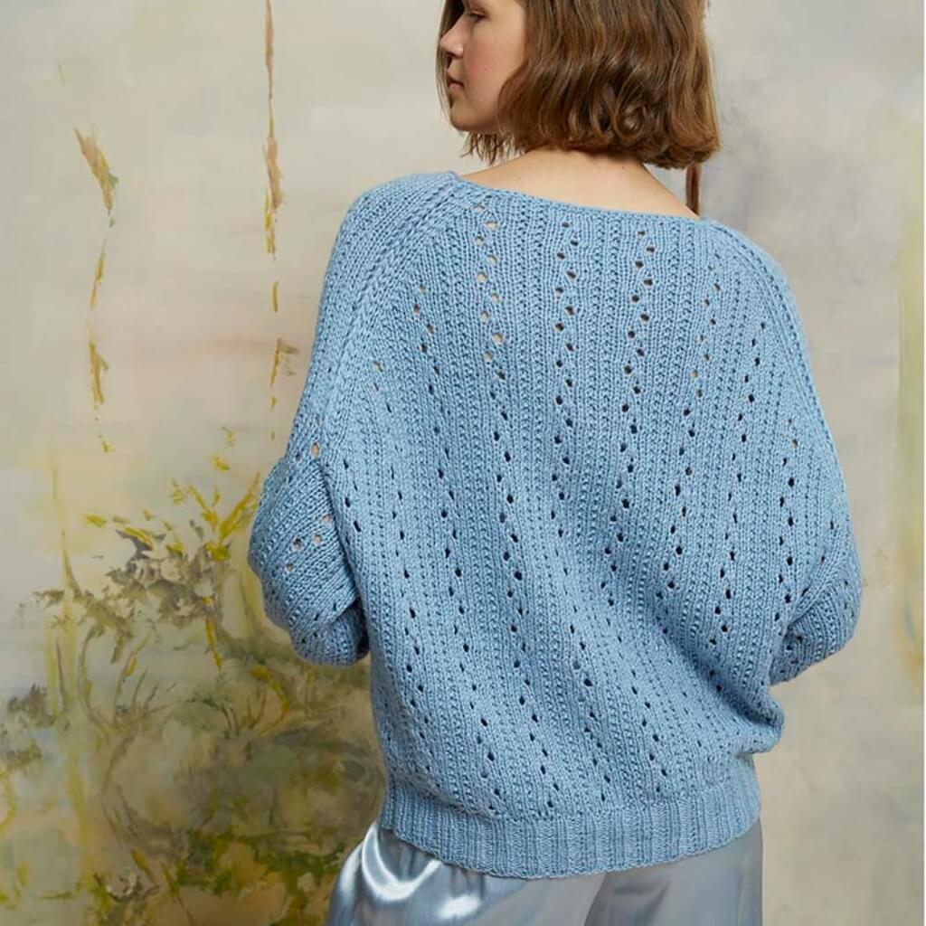 Lang Yarns Pattern Pullover mit Lochmuster Strickanleitung - Lang Yarns (PDF) bei bei bei bei bei bei bei bei Lieblingsgarn