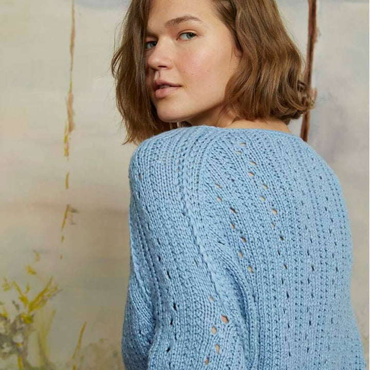 Lang Yarns Pattern Pullover mit Lochmuster Strickanleitung - Lang Yarns (PDF) bei bei bei bei bei bei bei bei Lieblingsgarn