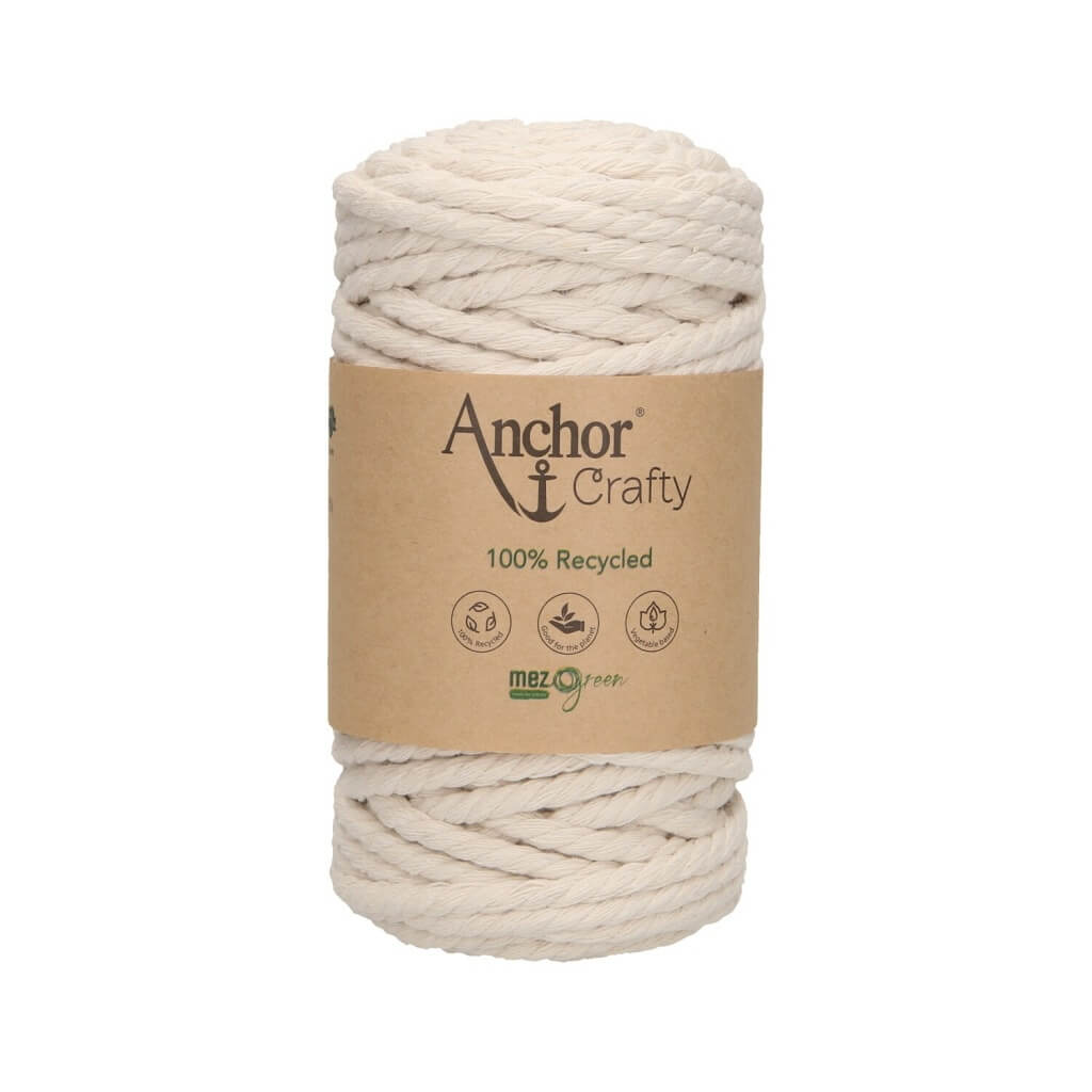 Anchor 105 - Natural Anchor Crafty Makramee Garn 5 mm Lieblingsgarn