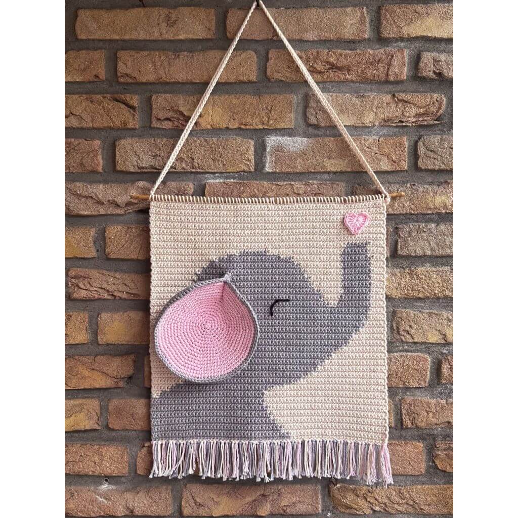 AO Design Pattern Wandbehand Elefant Häkelanleitung - AO Design (PDF) bei bei bei bei bei bei bei bei bei bei Lieblingsgarn