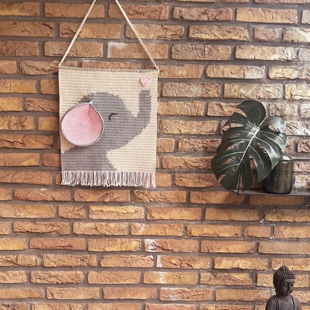 AO Design Pattern Wandbehand Elefant Häkelanleitung - AO Design (PDF) bei bei bei bei bei bei bei bei bei bei Lieblingsgarn