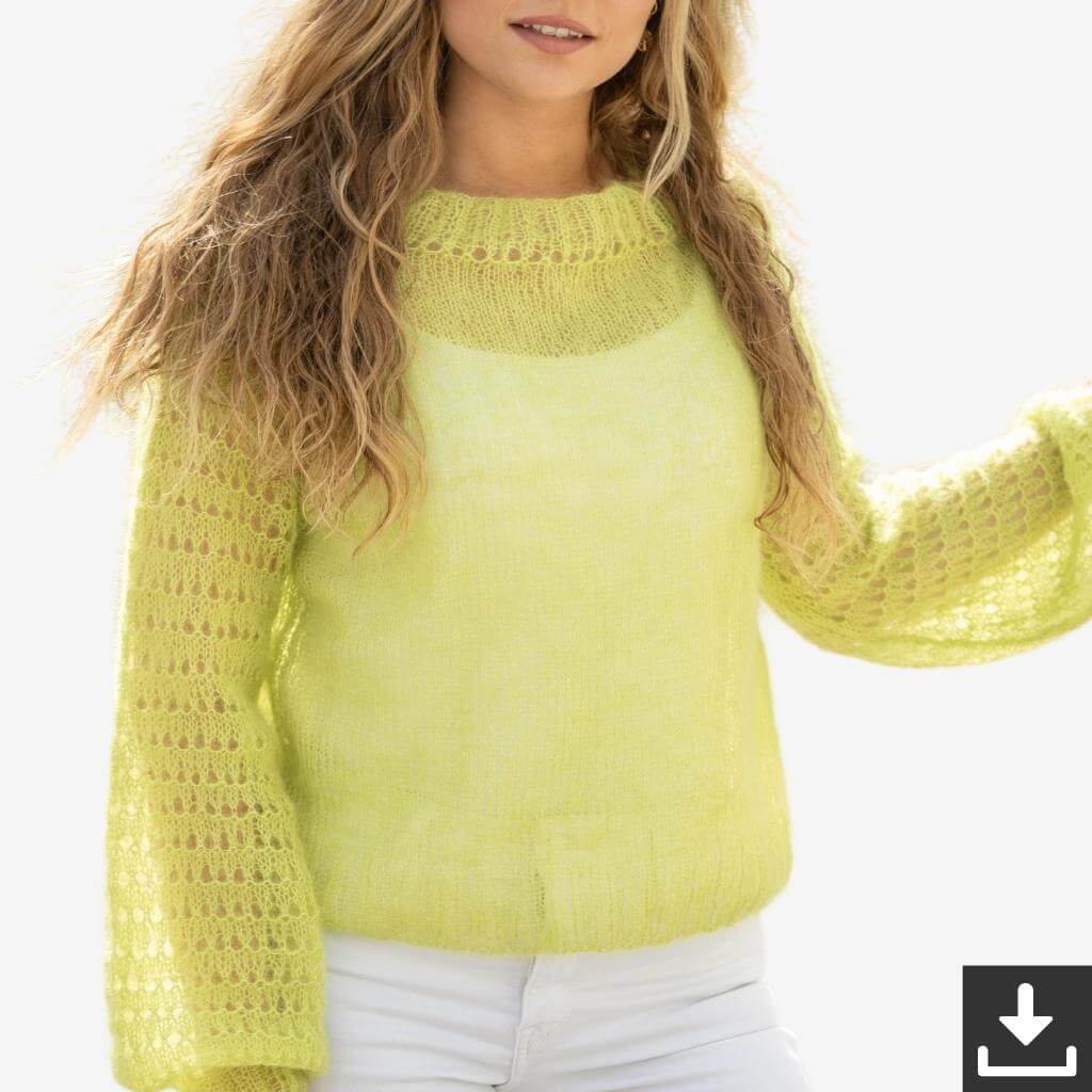 Austermann Pattern Luftiger Sommerpulli Strickanleitung - Austermann (PDF) bei bei bei bei bei bei bei bei Lieblingsgarn