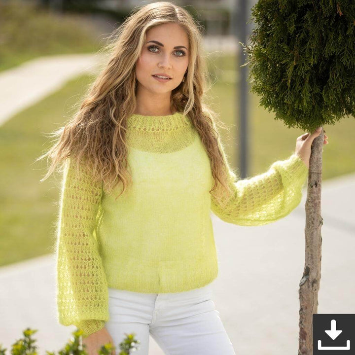 Austermann Pattern Luftiger Sommerpulli Strickanleitung - Austermann (PDF) bei bei bei bei bei bei bei bei Lieblingsgarn