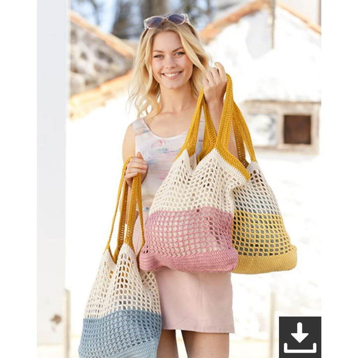Drops Design Pattern Tasche Back to the Beach Häkelset - Drops (PDF) Lieblingsgarn