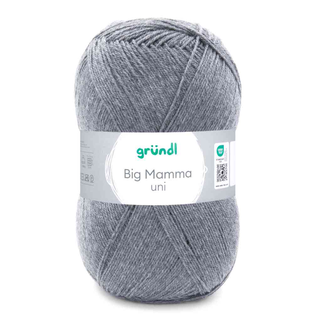 Gründl 145 -steingrau Gründl Big Mamma Uni 400g Lieblingsgarn