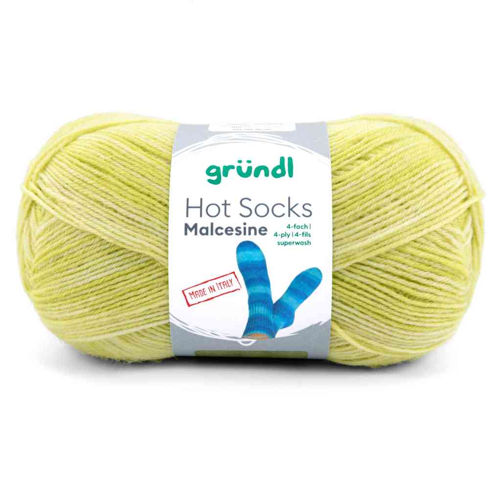 Gründl 03 -zitronat multicolor Gründl Hot Socks Malcesine Sockenwolle Lieblingsgarn
