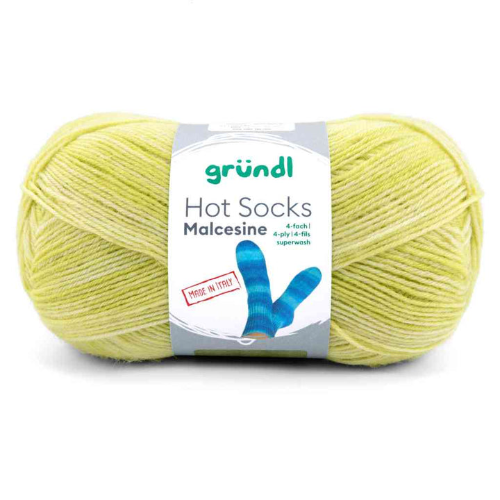Gründl 03 -zitronat multicolor Gründl Hot Socks Malcesine Sockenwolle Lieblingsgarn