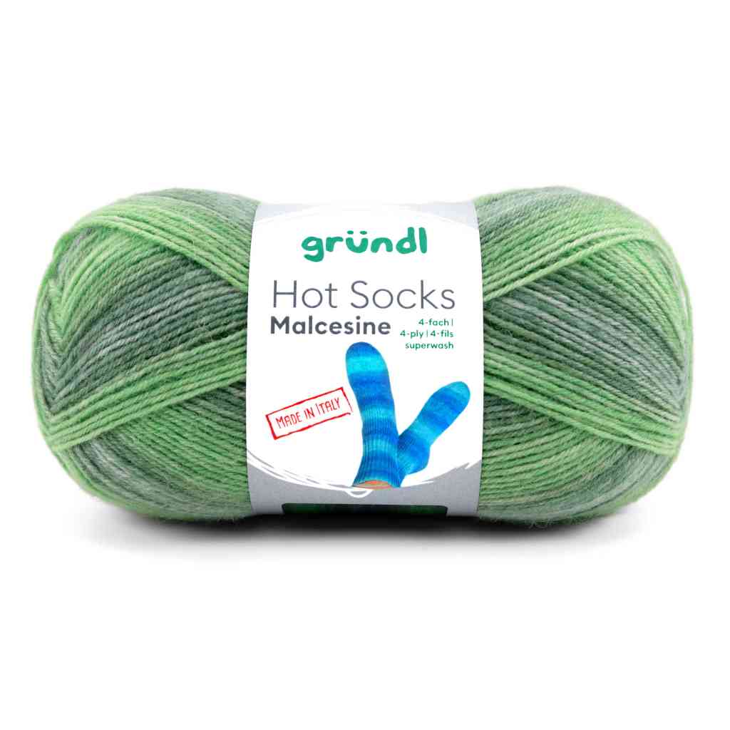 Gründl 07 -gras multicolor Gründl Hot Socks Malcesine Sockenwolle Lieblingsgarn
