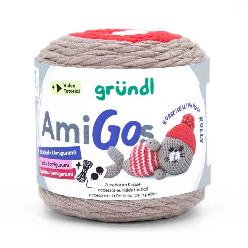 Gründl 6 -Robbe Rolly Gründl AmiGos Wolle Lieblingsgarn