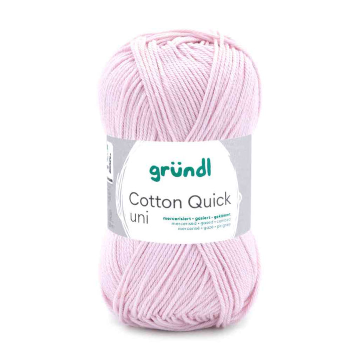 Gründl Cotton Quick Uni, Farbe 106  rose – Baumwolle bei Lieblingsgarn
