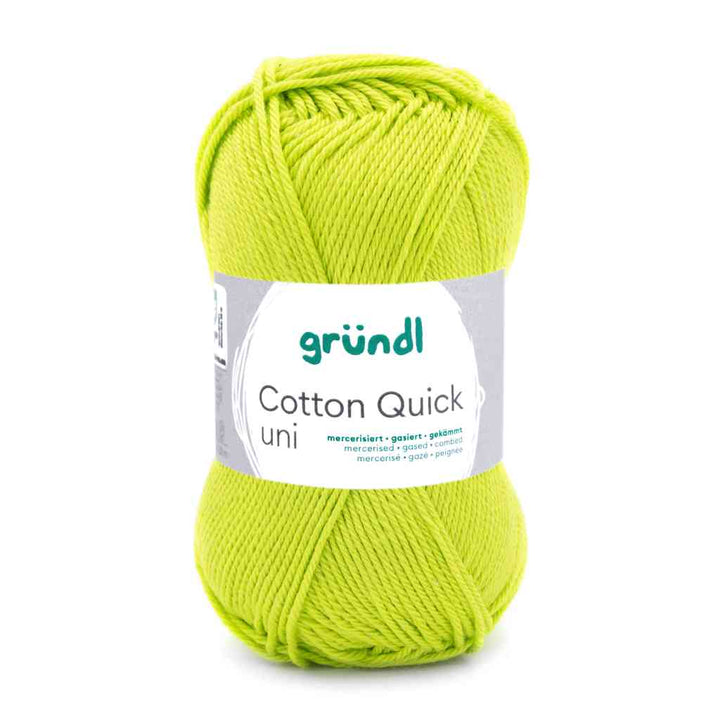 Gründl Cotton Quick Uni, Farbe 144  hellgrün – Baumwolle bei Lieblingsgarn