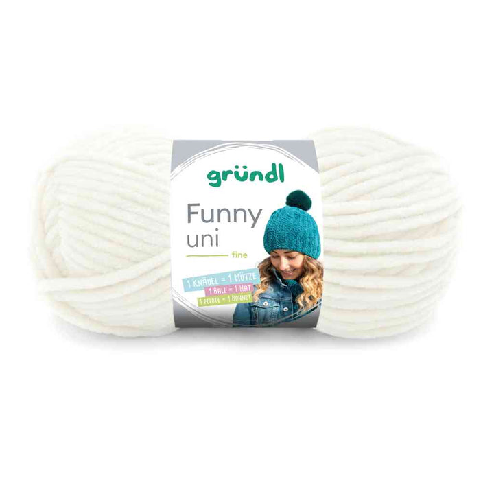 Gründl 05 -creme Gründl Funny uni Wolle Lieblingsgarn