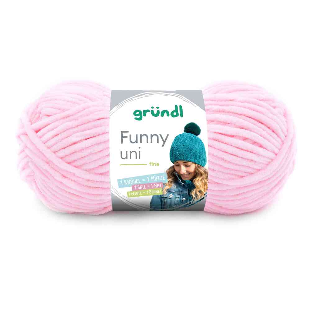 Gründl 06 -pastellrosa Gründl Funny uni Wolle Lieblingsgarn