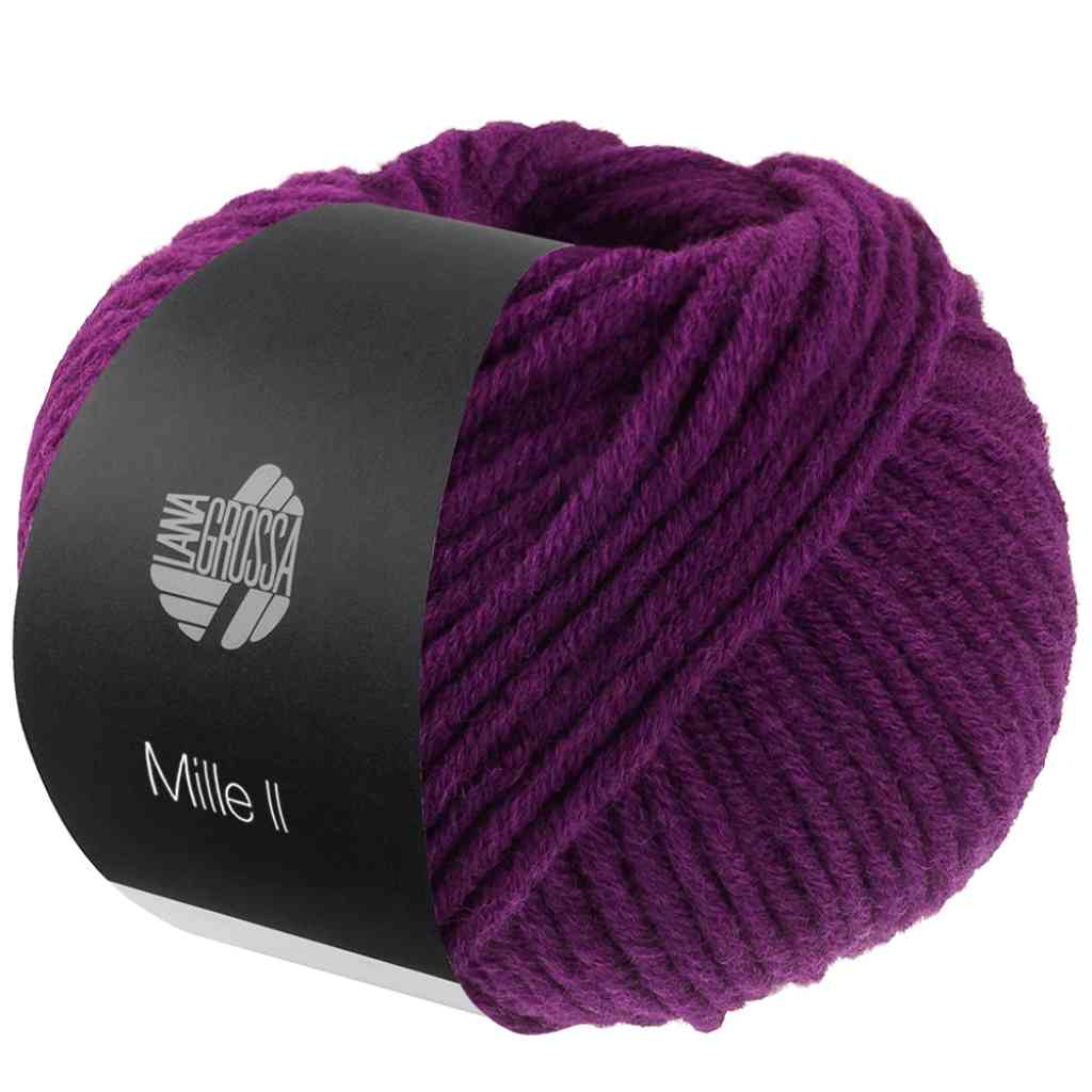 Lana Grossa 176 - Dunkelviolett Lana Grossa Mille II 50g Lieblingsgarn