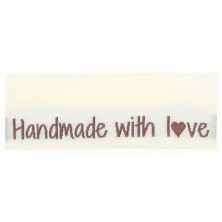 Go Handmade Handmade with Love Go Handmade Gewebte Label 35 x 19 mm Lieblingsgarn