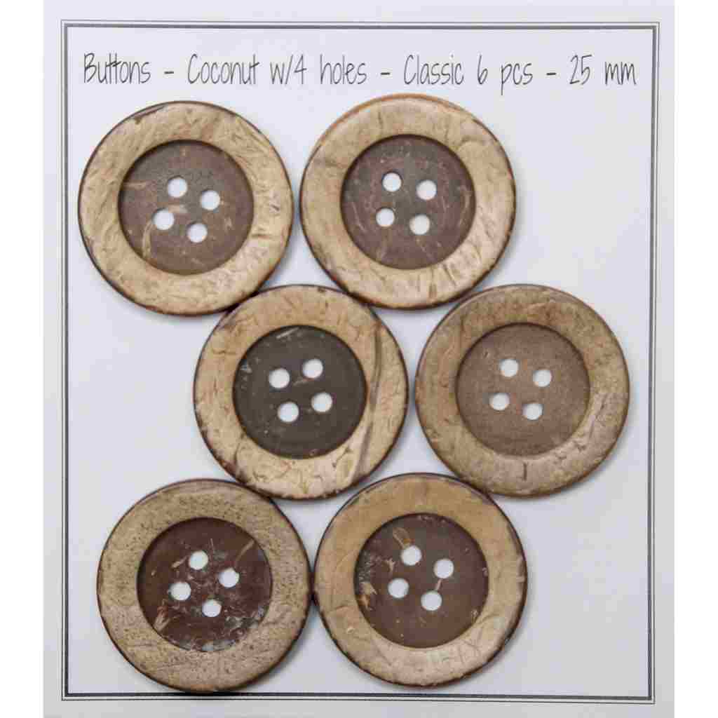 Go handmade Coconut button - Classic