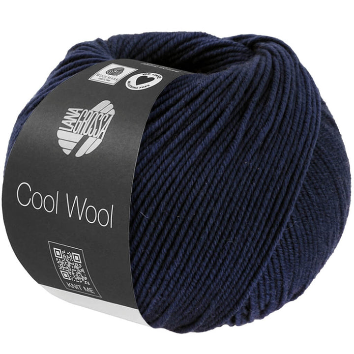 Lana Grossa Cool Wool Mélange, Farbe 1494 Nachtblau meliert – Schurwolle bei Lieblingsgarn