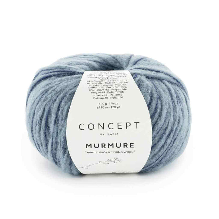 Katia 075 - Dunkelblau-Hellblau Katia Concept Murmure Lieblingsgarn