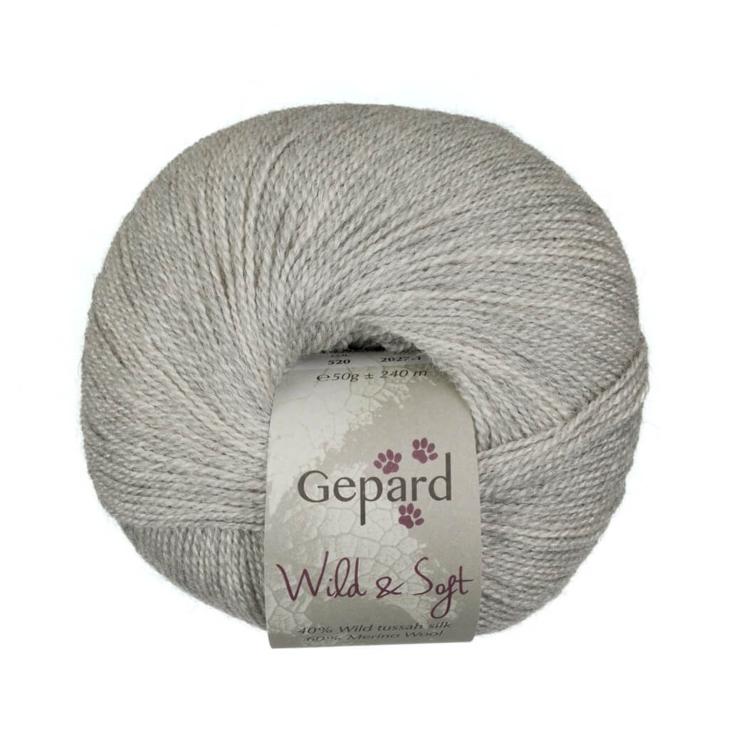 Gepard 520 – Light Grey Gepard Wild &amp; Soft Lieblingsgarn