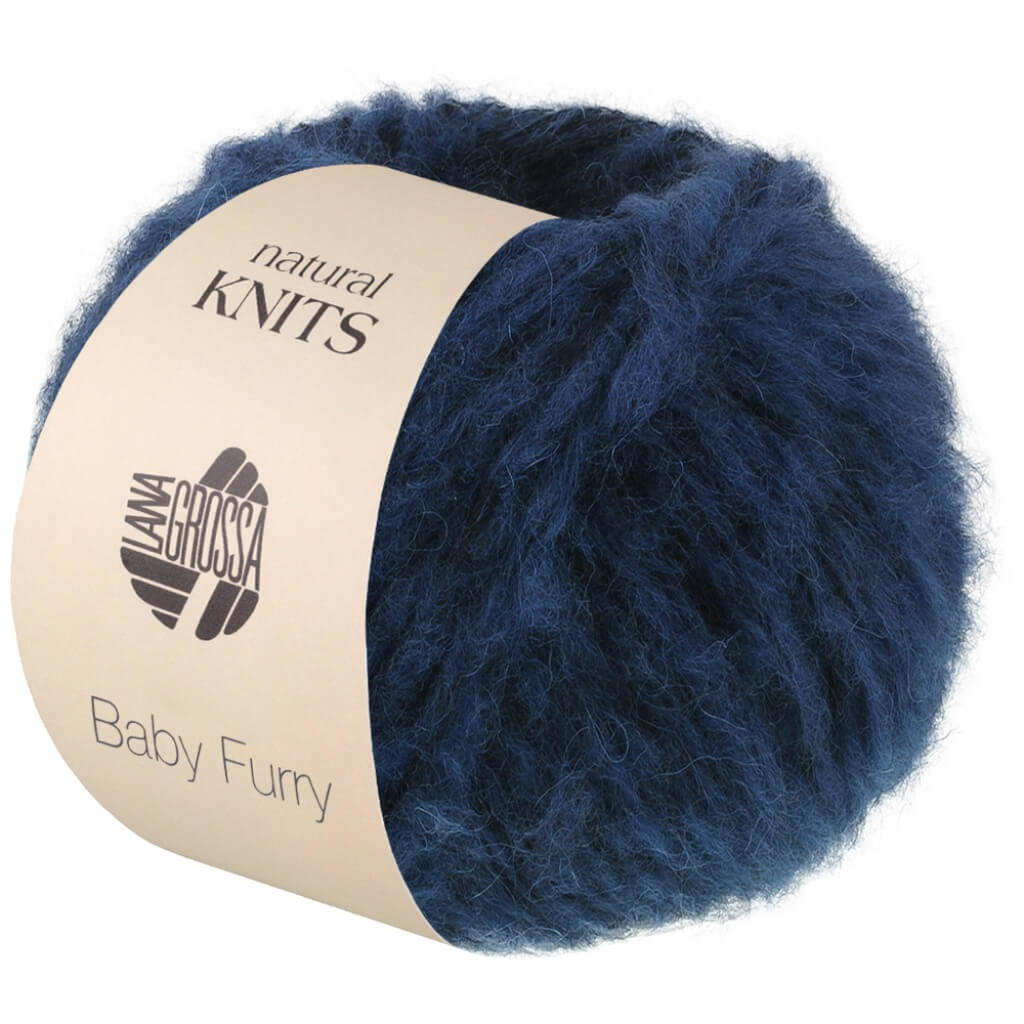 Lana Grossa 6 - Stahlblau Lana Grossa Baby Furry Lieblingsgarn