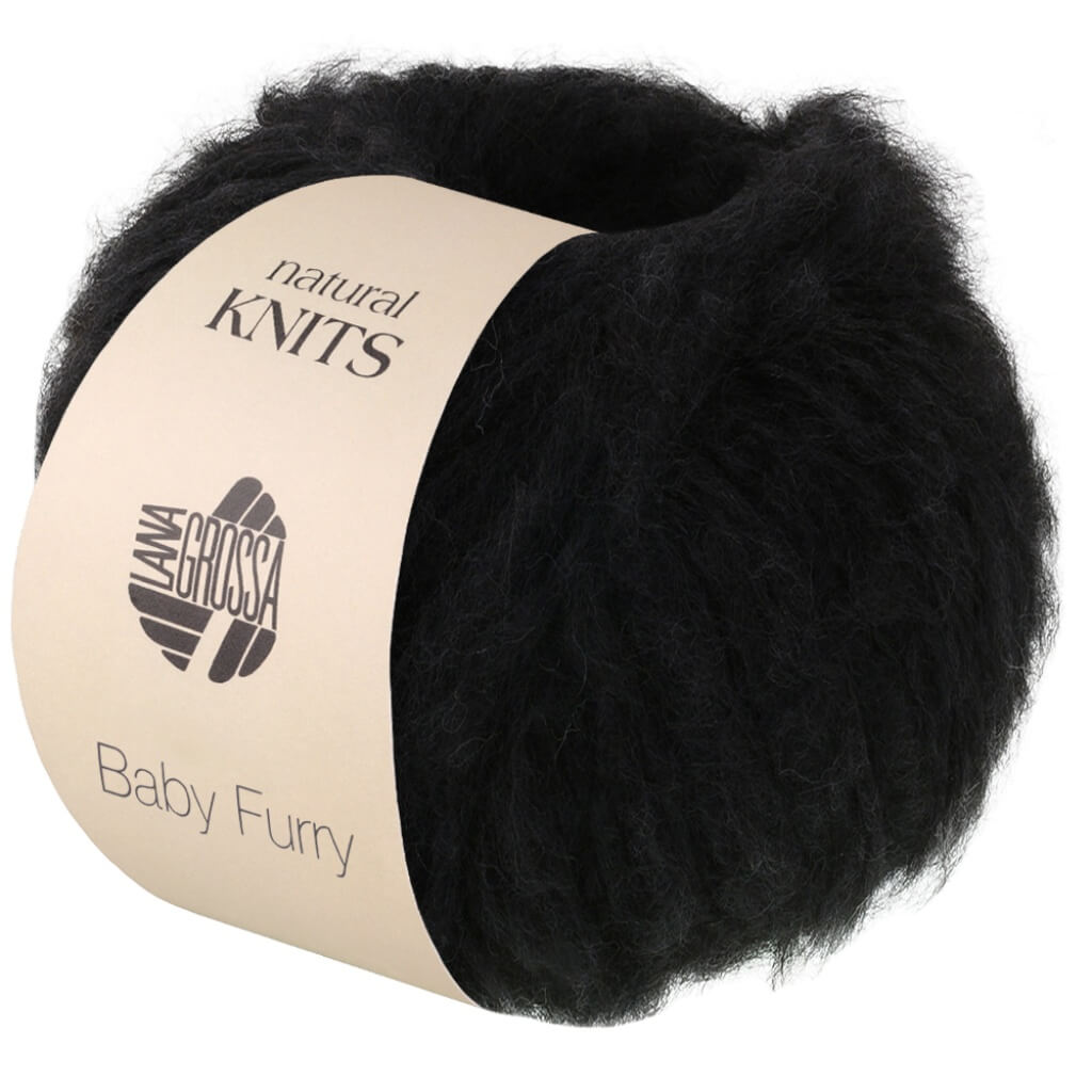 Lana Grossa 9 - Schwarz Lana Grossa Baby Furry Lieblingsgarn