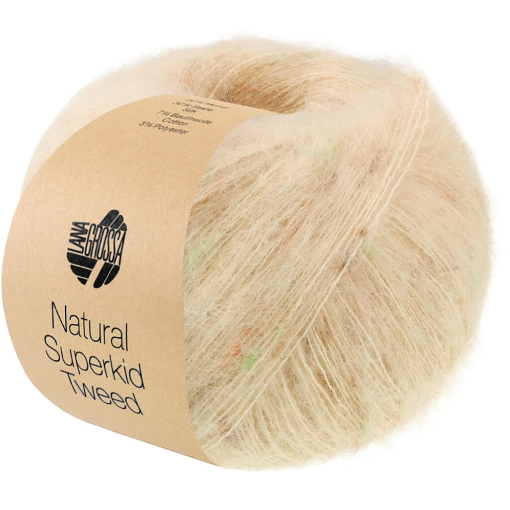 Lana Grossa 639 - Beige Lana Grossa Natural Superkid Tweed Lieblingsgarn