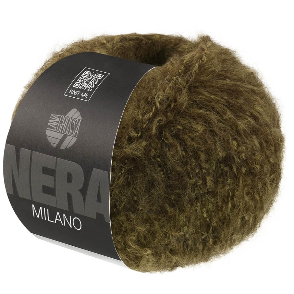 Lana Grossa 6 - Oliv meliert Lana Grossa Milano Lieblingsgarn
