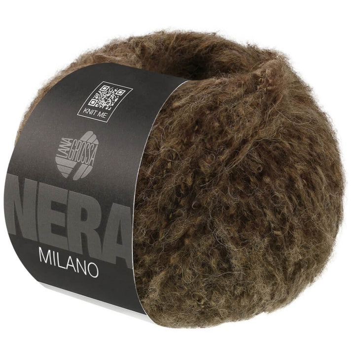 Lana Grossa 10 - Dunkelbraun meliert Lana Grossa Milano Lieblingsgarn