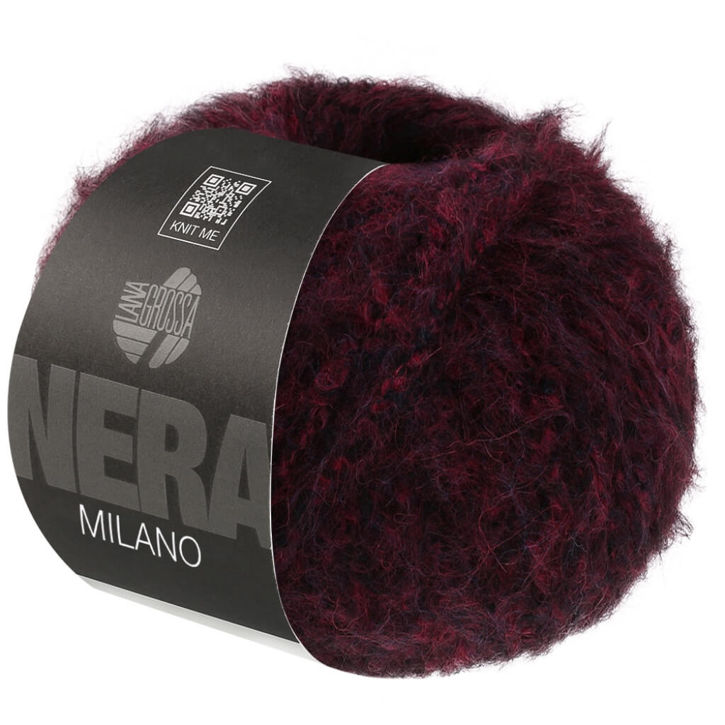 Lana Grossa 12 - Dunkelrot/Schwarz meliert Lana Grossa Milano Lieblingsgarn