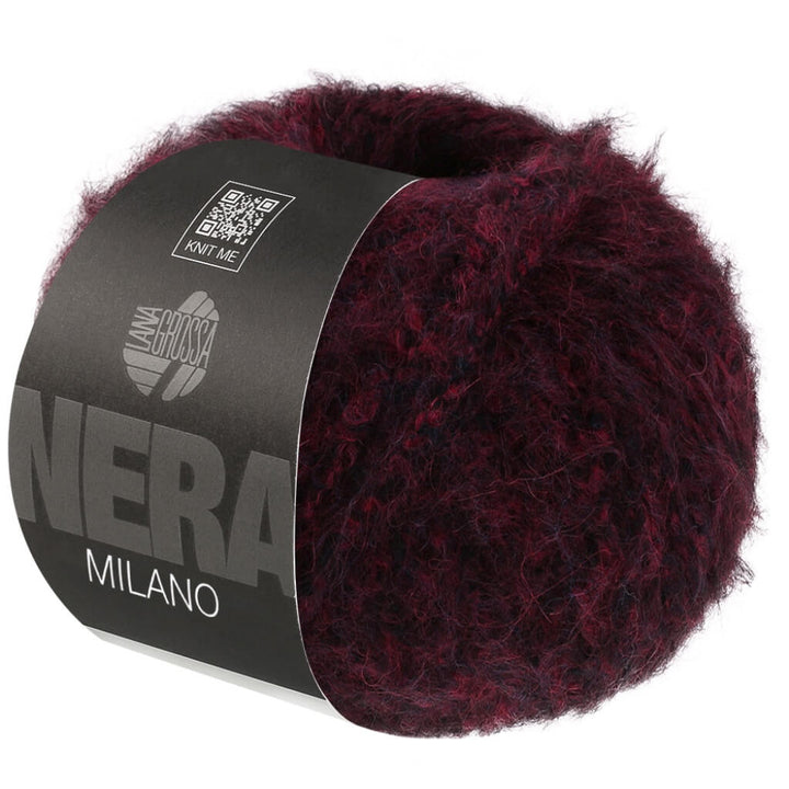 Lana Grossa 12 - Dunkelrot/Schwarz meliert Lana Grossa Milano Lieblingsgarn