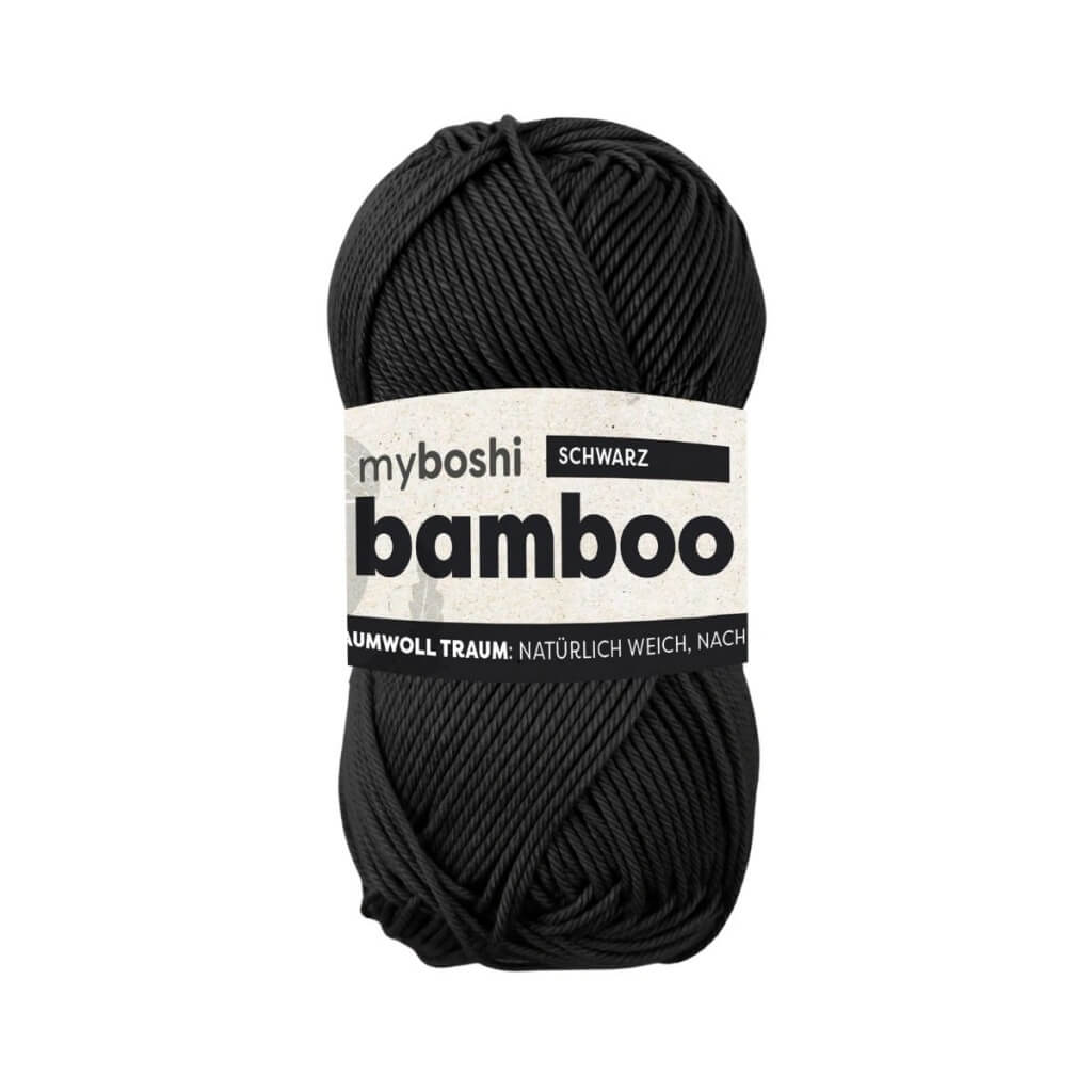 myBoshi Schwarz myboshi Bamboo Lieblingsgarn