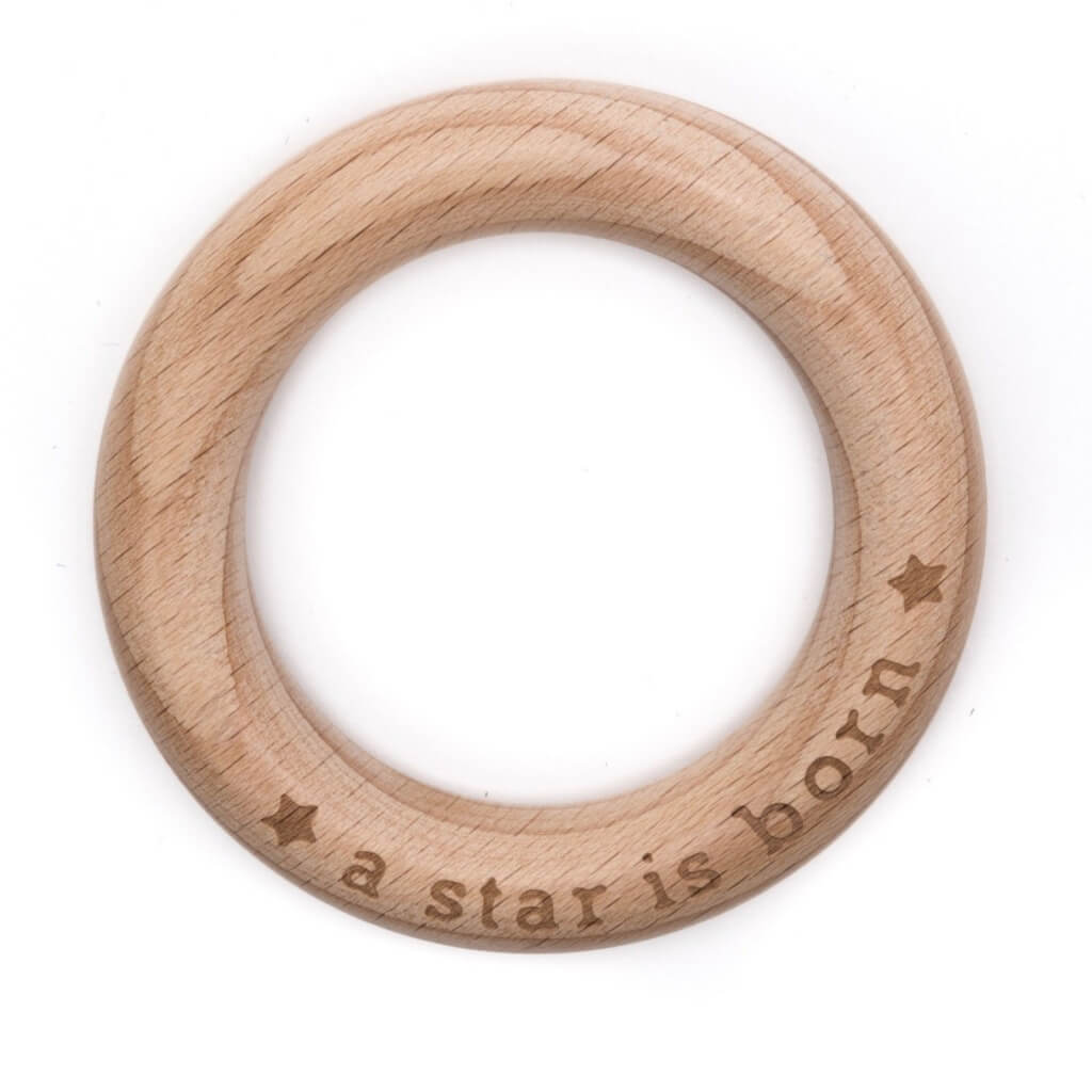 Durable Baby Beißring "a star is born" bei bei bei bei bei bei bei bei bei bei bei bei bei bei bei Lieblingsgarn