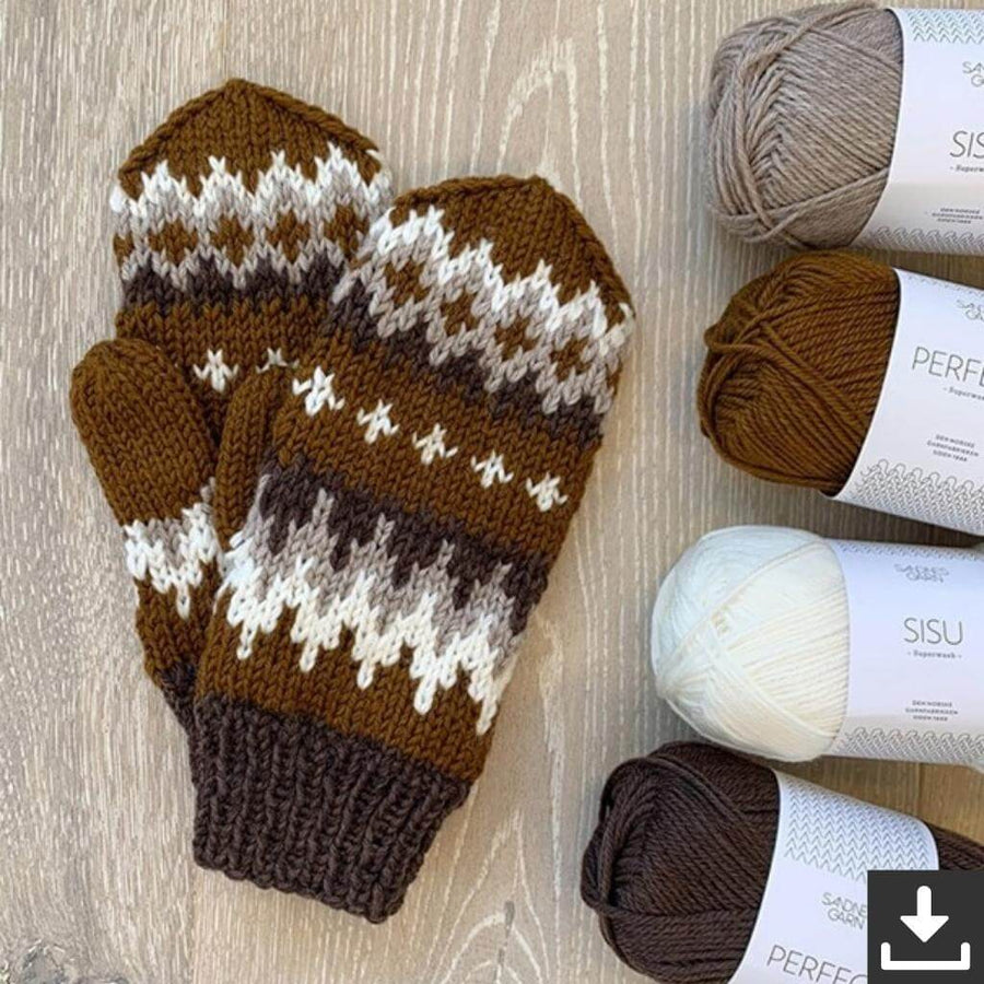 Sandnes Garn Pattern Fäustlinge Bernies Mittens Strickanleitung - Sandnes Garn (PDF) bei bei bei bei bei bei Lieblingsgarn