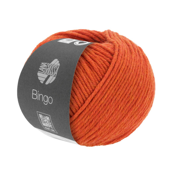 Lana Grossa Stricken &amp; Häkeln 1010 - Rotorange meliert Lana Grossa Bingo 50g Lieblingsgarn