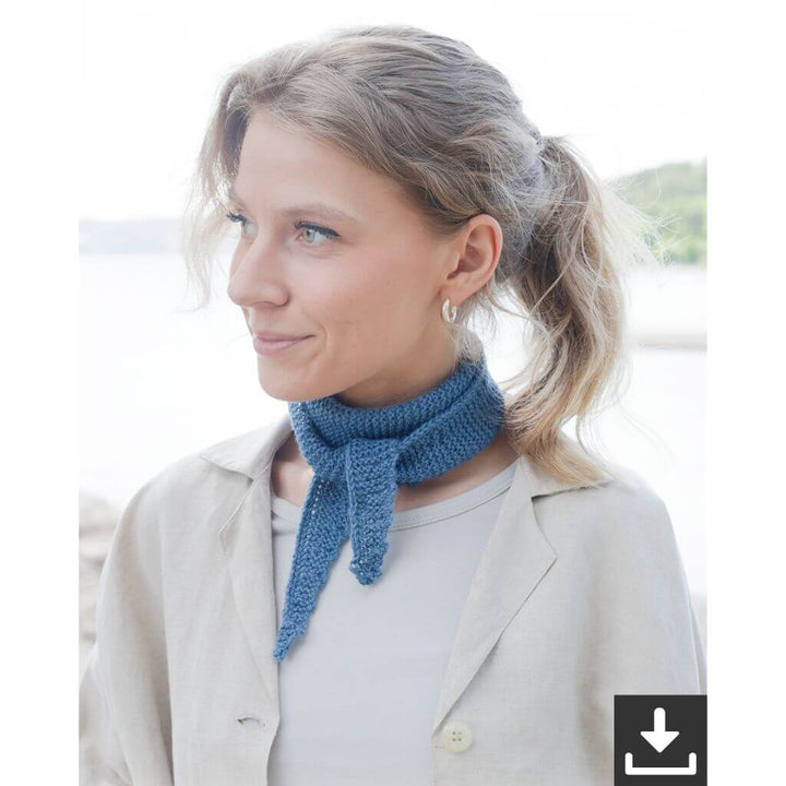Drops Design Pattern Blueberry Hill Scarf Strickset - Drops (PDF) Lieblingsgarn