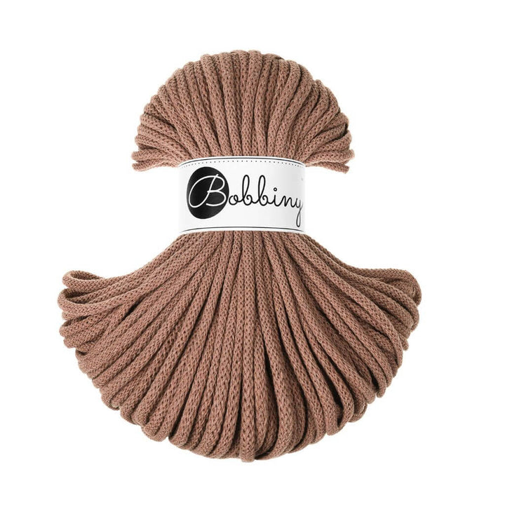 Bobbiny Makrameegarn Mocha Mousse Bobbiny Premium Kordel 5 mm x 50 m Lieblingsgarn